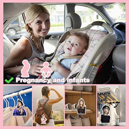 Miniatura 6 de Taylor Music Merch - Ambientadores para automóvil, 6 unidades, lindo espejo retrovisor para el hogar, decoración de habitación colgante para