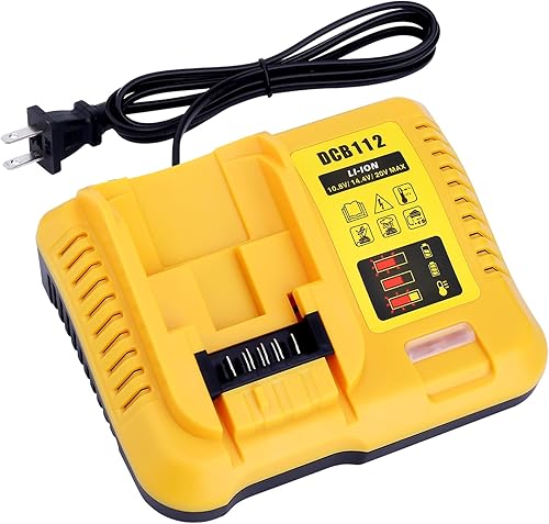 DCB112 Cargador de batería de repuesto para batería de iones de litio De-Walt 12V 20V y 60V MAX DCB201 DCB200 DCB612 DCB609-2 DCB609 DCB606 DCB606-2