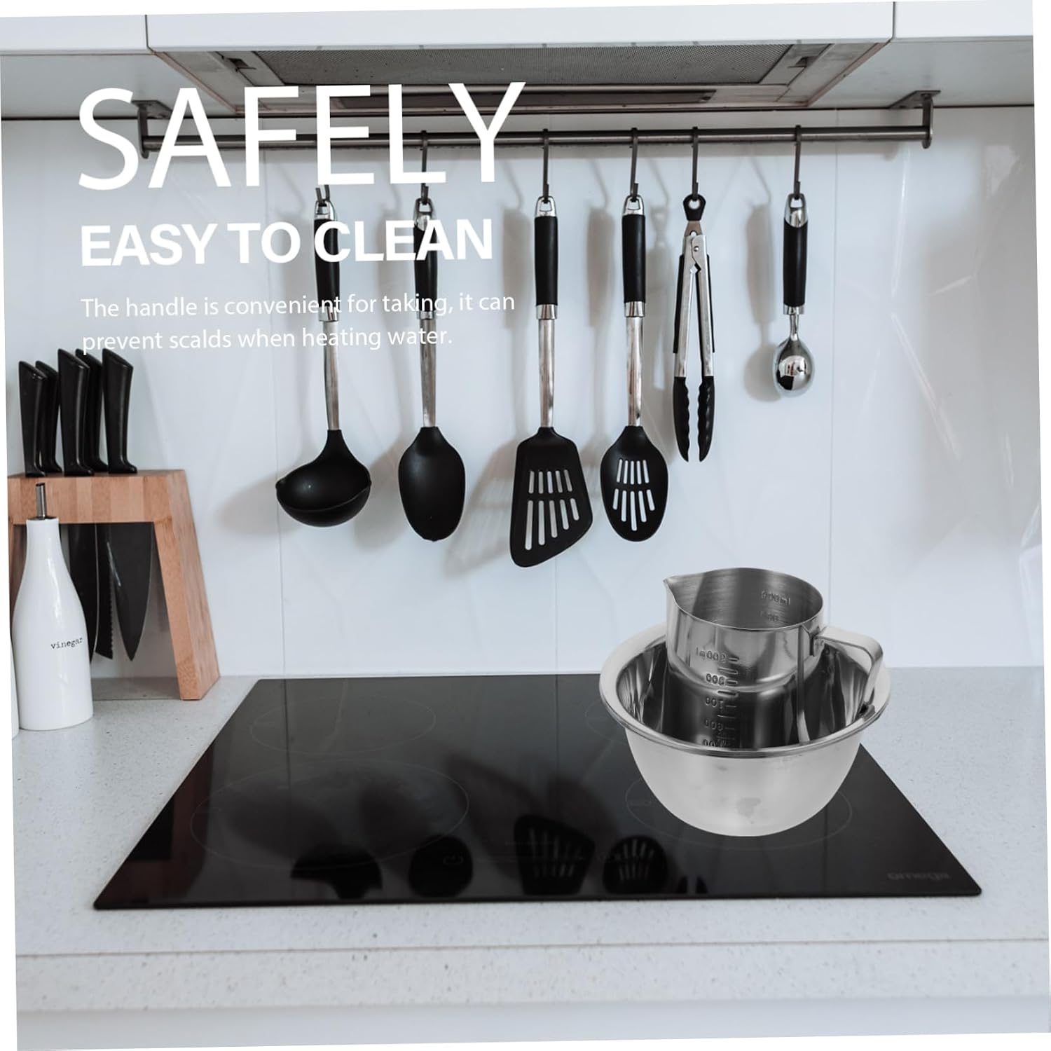 LIFKOME Candle Warmer Double Boiler Melting Pot for Candle Making Beeswax Warmer -hot Melting Bowl Creative Heating Tool