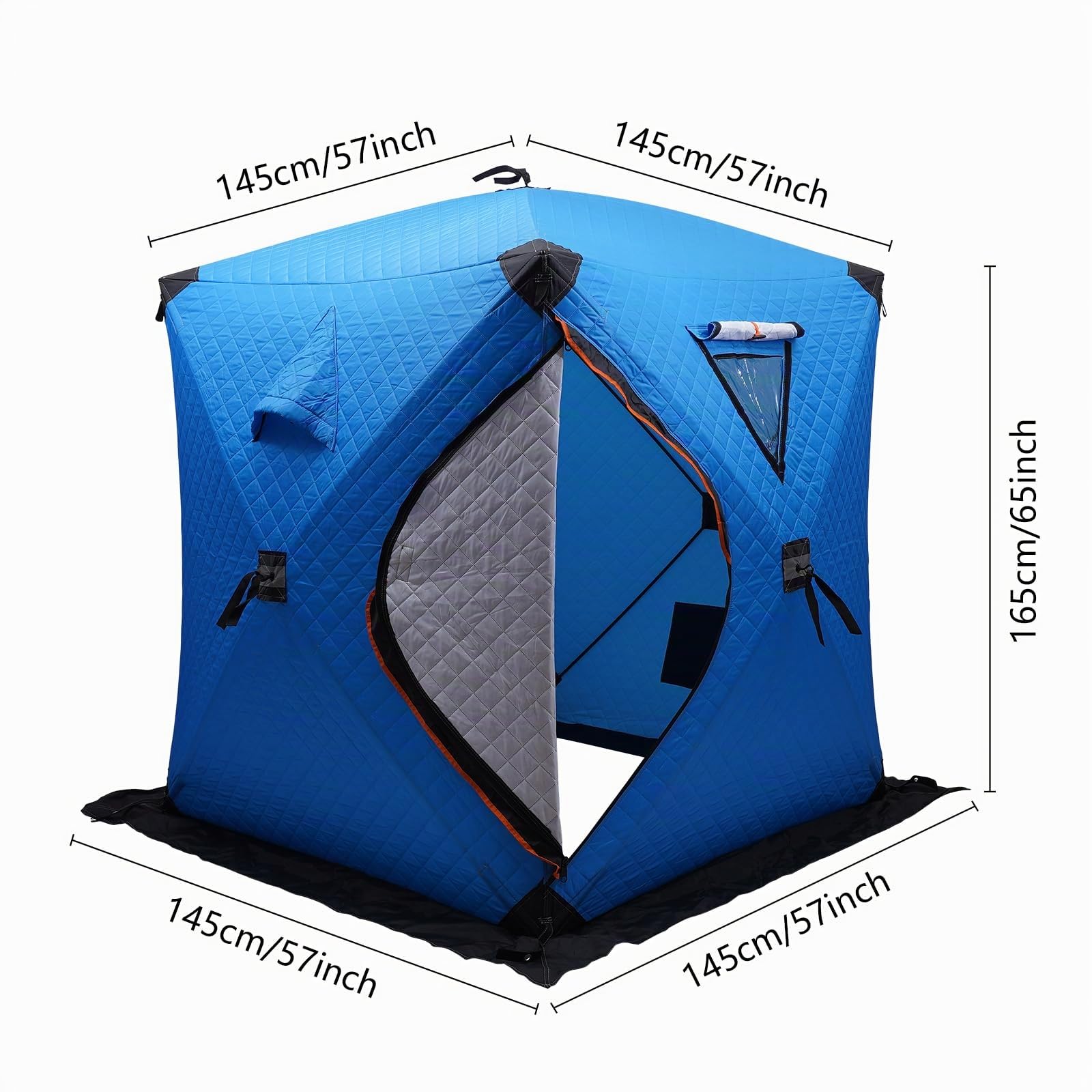 Zelt, leichtes Angelzelt, 1-2 Man Bivvy, Winter Campingzelt, Sekundenzelt, Schnellaufbauzelt aus 210D Oxford Tuch für die Fischerei