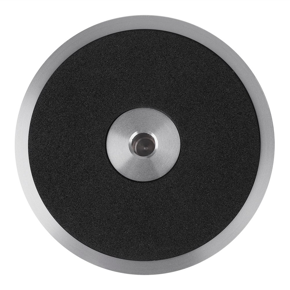 VBESTLIFE Stabilizzatore del disco, Nuovo morsetto per pesi Black Record LP Giradischi in vinile Stabilità del disco in metallo -Argento (Argento)