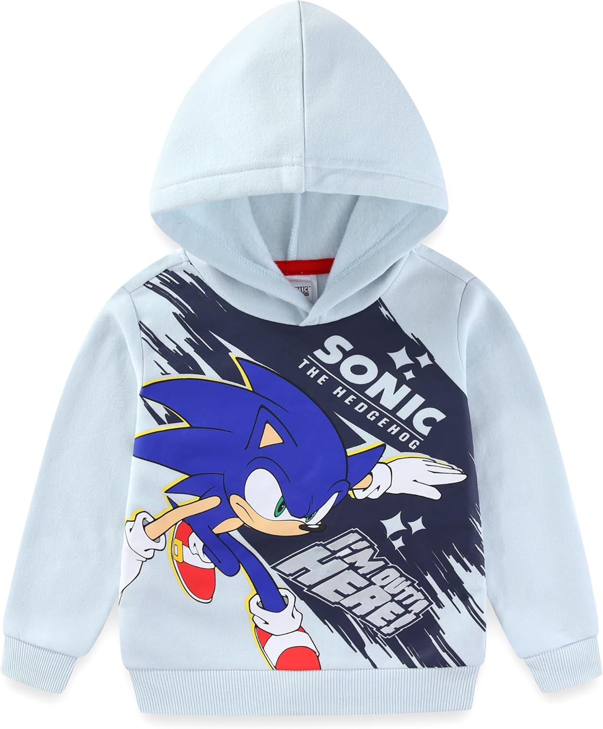 SEGA Sonic the Hedgehog Boys Pullover Hoodie for Big Kids