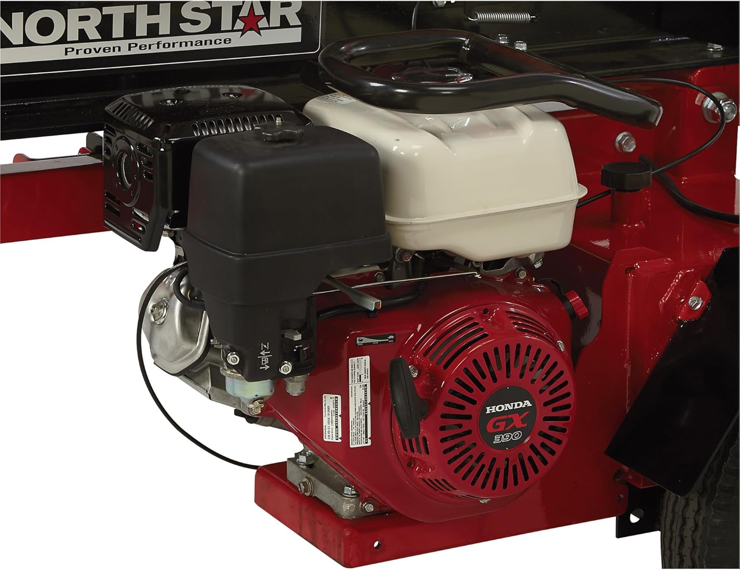 NorthStar Deluxe Horizontal/Vertical Log Splitter - 37-Ton Ram Force, 389cc Honda GX390 Engine