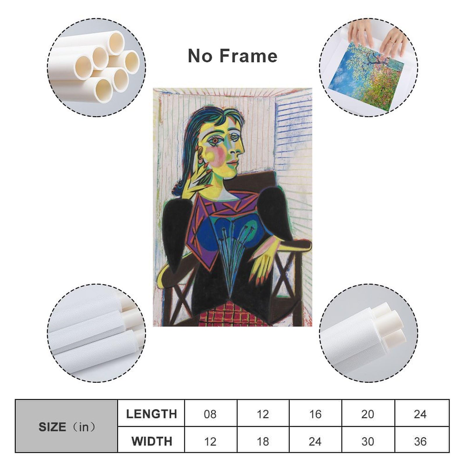 Amazon.co.jp: パブロ・ピカソ《ドラ・マールの肖像