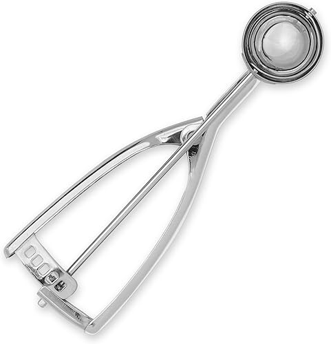 Vista 8 de Jenaluca Cuchara grande – Helado, masa de galletas y cuchara para cupcakes – 3 cucharadas de 1.5 onzas de helado de acero inoxidable #24, masa