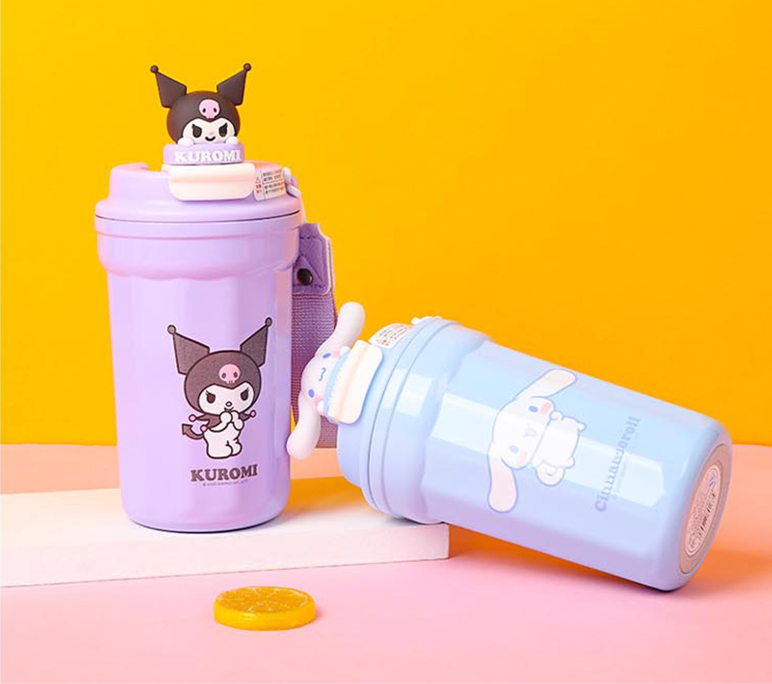 Amazon.com: Everyday Delights Kuromi Tumbler with Cover & Strap