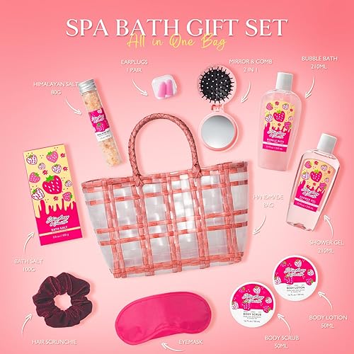 Miniatura 5 de Kit de spa para mujeres, regalos de cumpleaños únicos para niñas, regalos de Navidad para mujeres, adolescentes y niñas, bolsa de mano, 13 cestas de