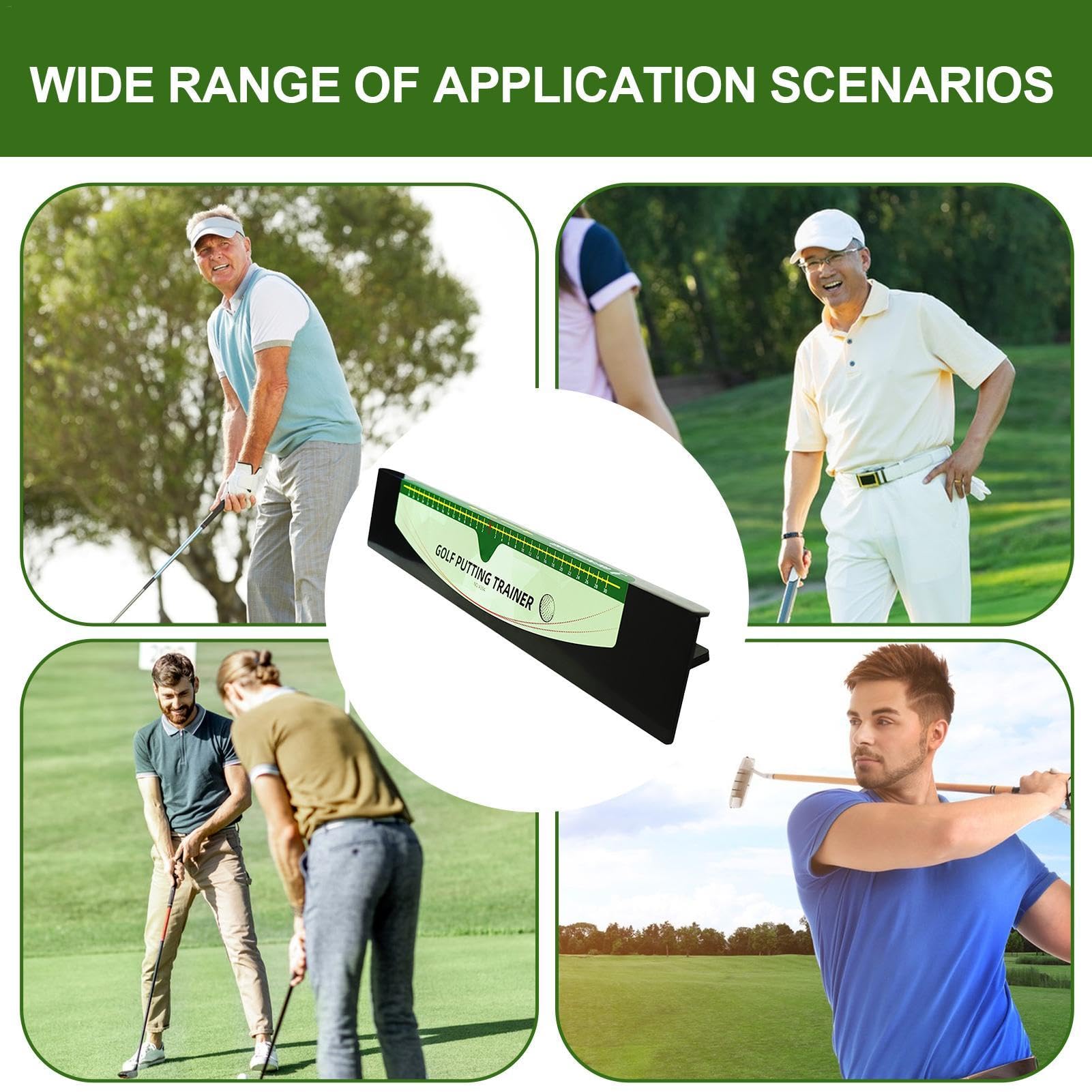 Ayuda de entrenamiento de putting de golf, ayudas de entrenamiento de golf para putter, corrección de postura de movimiento de golf para hombres y mujeres, amantes del golf