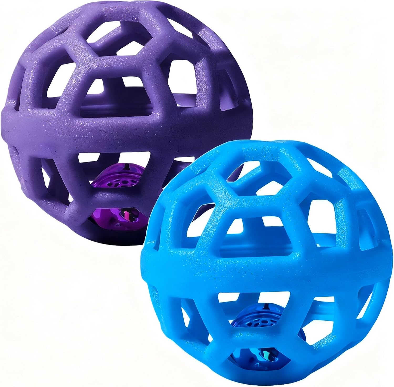 2PCS pet Bell Ball Toy,Suitable for Dogs, Cats, and Other Animals. Safe and Durable, bite-Resistant Design, Interactive Toy, Promotes Activity, an Essential Daily Plaything for Pets.