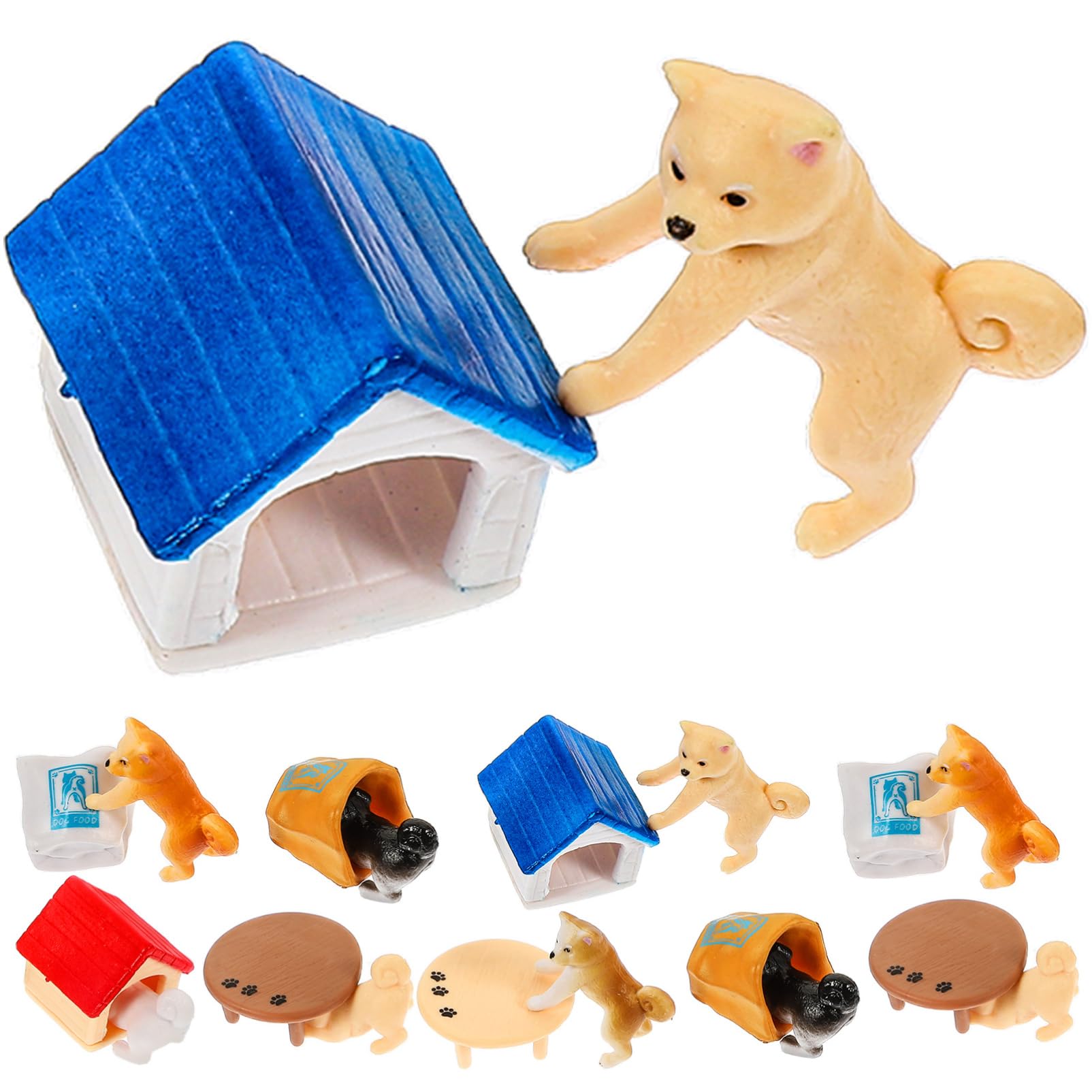 Amazon.co.jp: NESTINGHO 6個 柴犬 飾り 小型犬用の子犬小屋 犬