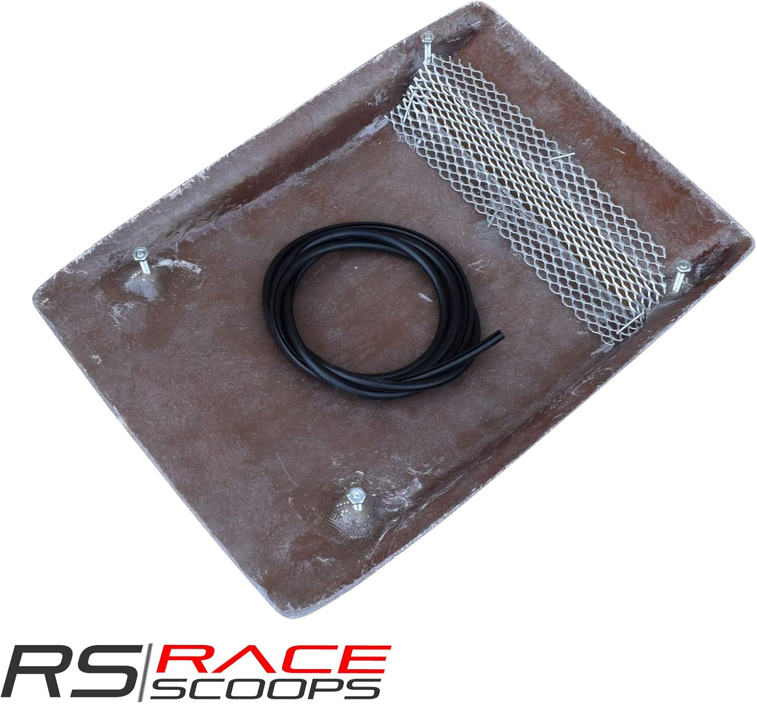 15" Bolt-On Fiberglass Hood Scoop with Grill