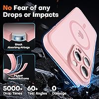 Vista 259 de TOCOL Funda magnética para iPhone 15 Pro Max, protección completa mejorada de la cámara, compatible con Magsafe, protección contra caídas, funda