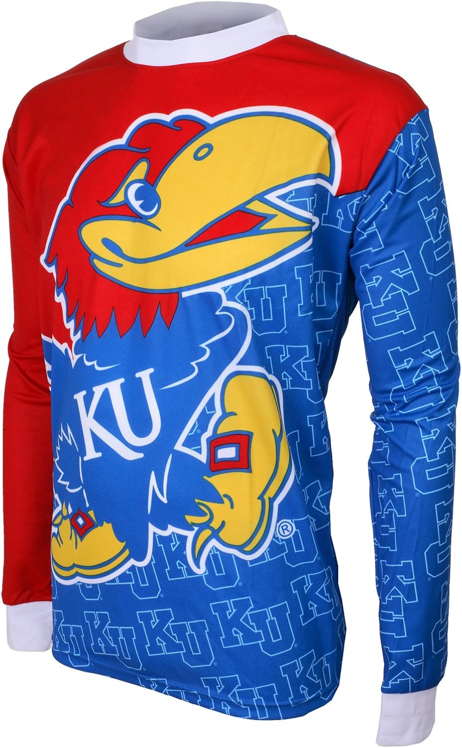 NCAA Boys' Kansas Jayhawks Long Sleeve Performance BMX