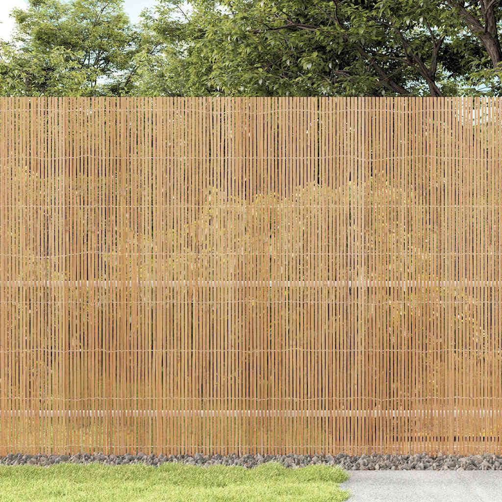 400 x 150 cm Natural Bamboo Garden Fence Roll Privacy Screen for Outdoor Patio Balcony Backyard Sichtschutz Gartenzaun Element Robusta & Weather-Resistant