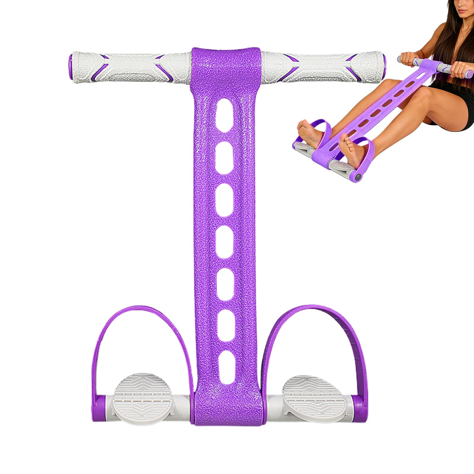 Fascia di resistenza per pedale, uso confortevole, 42 x 30 cm, cinghia elastica elastica, fascia di resistenza multifunzione per pedale, facile da usare, per allenamento di forza, esercizi muscolari
