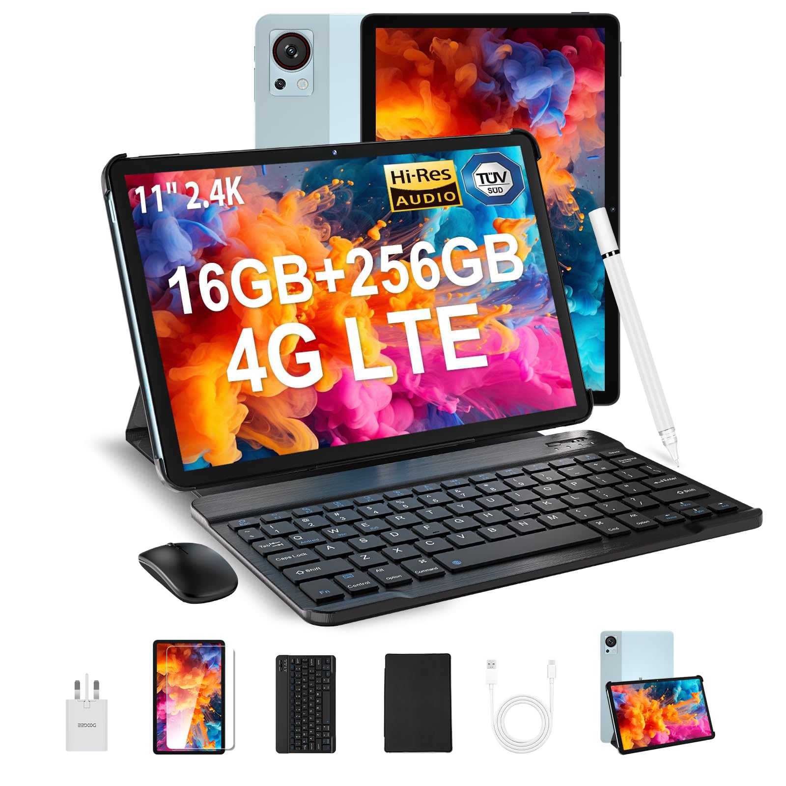 タブレット⭐️11インチ DOOGEE T30S Android 256GB DOOGEE T30S 11 Inch Tablet with Keyboard, Android Tablets 16GB+