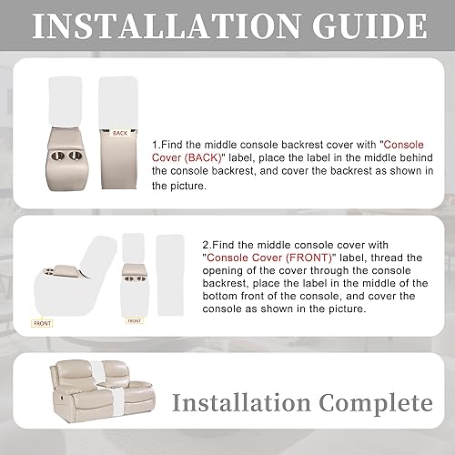 Miniatura 238 de Fundas 100% impermeables para sofá reclinable seccional, fundas para sofá reclinable en forma de L, funda para sofá seccional de esquina en forma de