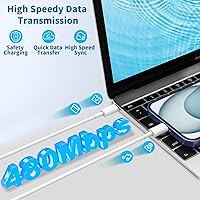 Vista 3 de [Apple MFi Certified] iPhone 17 Charger Fast Charging, LANWK 2Pack 20W USB-C Charger Dynamic Power Adapter Type-C Wall Charger + 6FT Type-C Cable