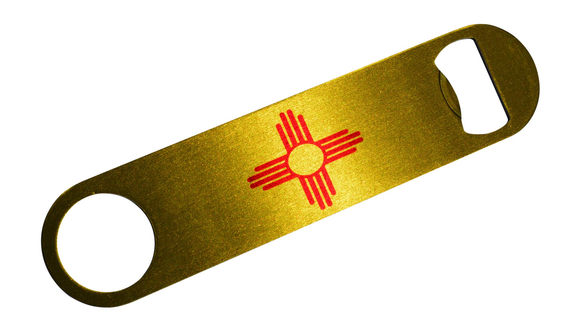 Rogue River Tactical New Mexico State Flag Bottle Opener - 7 Inch Heavy Duty Bar Tool