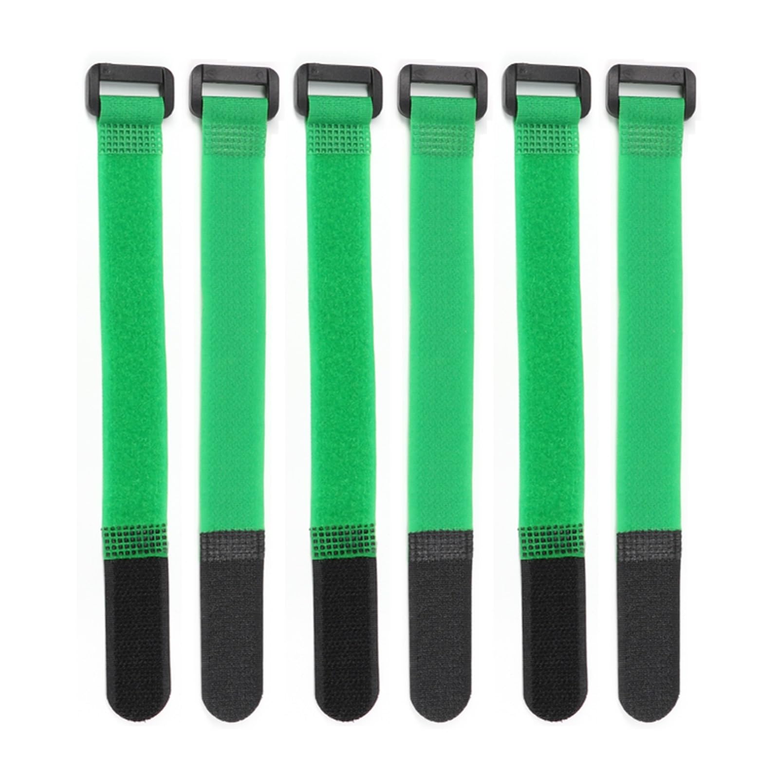 Fascette fermacavi riutilizzabili in nylon, autoadesive, per campeggio, pesca (20 pezzi, verde, 20 x 500 mm)
