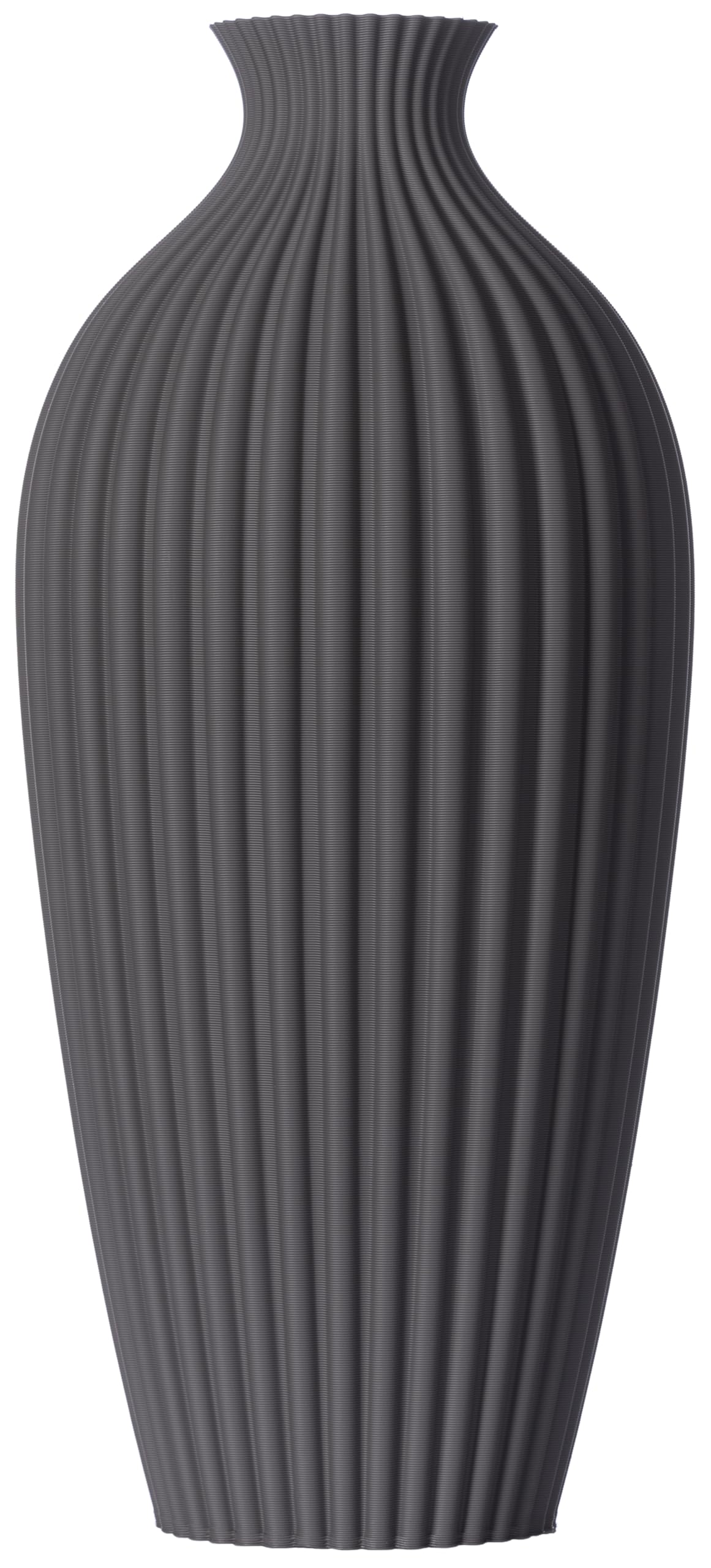 Dekovase Saskia XL 38cm Bodenvase Dunkelgrau Vase Pampasgras Trockenblumen