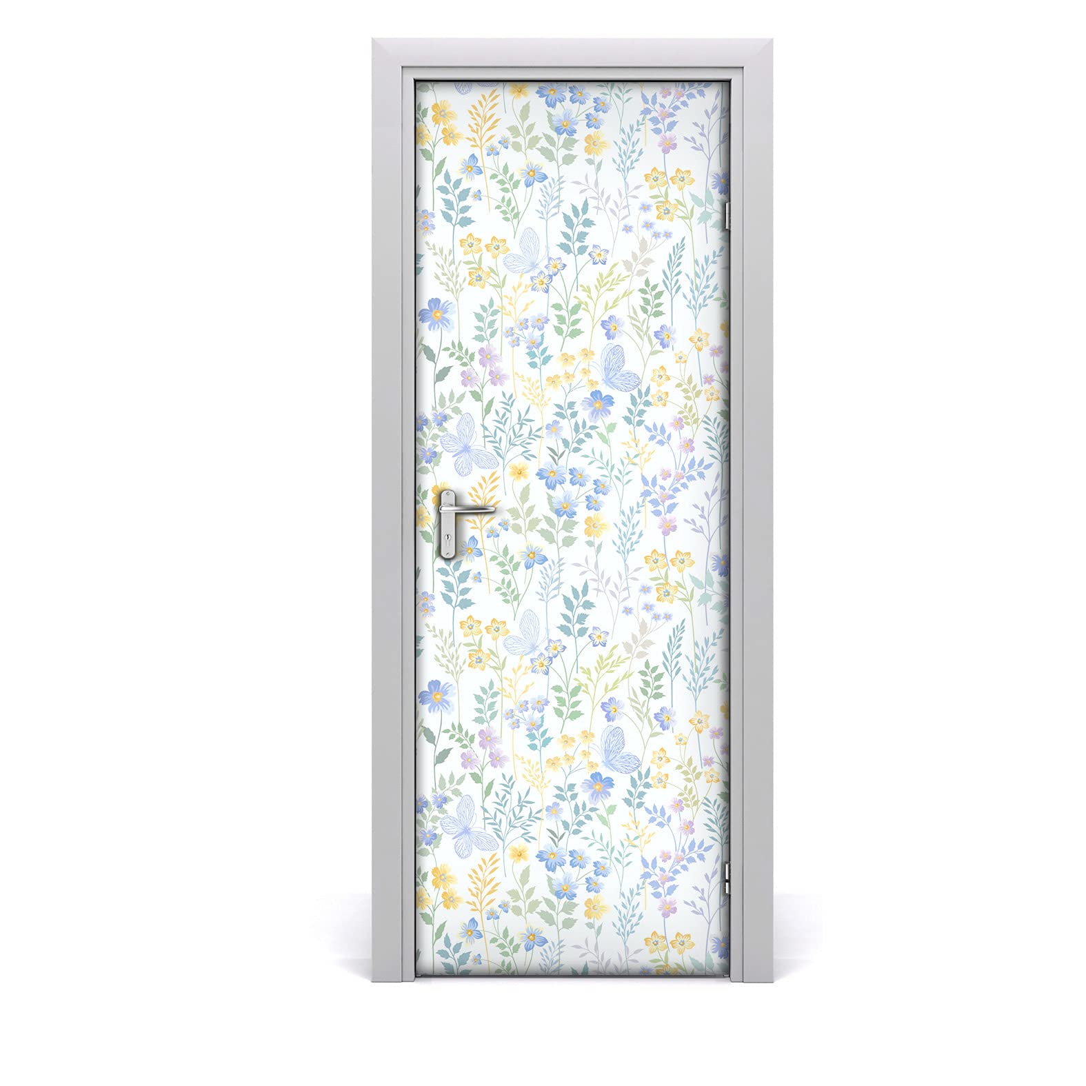 Impermeable fondo de pantalla autoadhesivo pradera para tapar imperfecciones de puertas