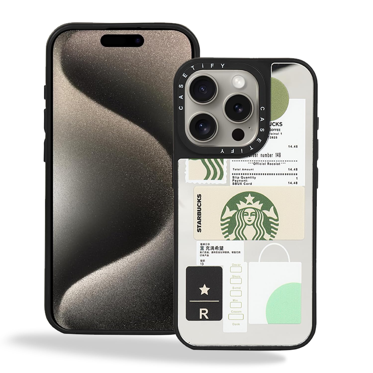 PHONE RING HOLDER Designed for iPhone 15 Pro Cover | Starbuck Case Camera and Drop Protection Thin Protective Clear Back Cover Case for iPhone 15 Pro (TPU + Polycarbonate iPhone 15 Pro, R) (B0CPQ9G8LG) Amazon Price History, Amazon Price Tracker