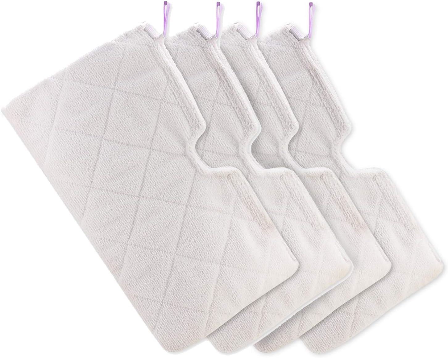 Tidy Monster 4 Pack Microfiber Steam Mop Replacement Pads for Shark Steam Pocket Mops S3500 Series S3501 S3601 S3550 S3901 S3801 SE450 S3801CO S3601D, Machine Washable Cleaning Pads (4)