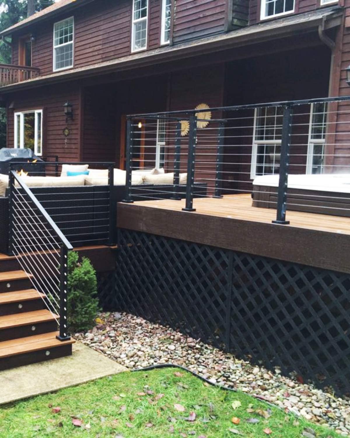 Frее Shірріng Ovеr $50 HOSOM 1/8 Stainless Steel Cable, 650FT Steel Cable Railing, T316 Cable Railing, Wire Deck Railing, 7 x 7 Strands Construction Hоlіdау Dеаlѕ 🛒 HOSOM 1/8 Stainless Steel Cable, 650FT Steel Cable Railing, T316 Cable Railing, Wire Deck Railing, 7 x 7 Strands Construction