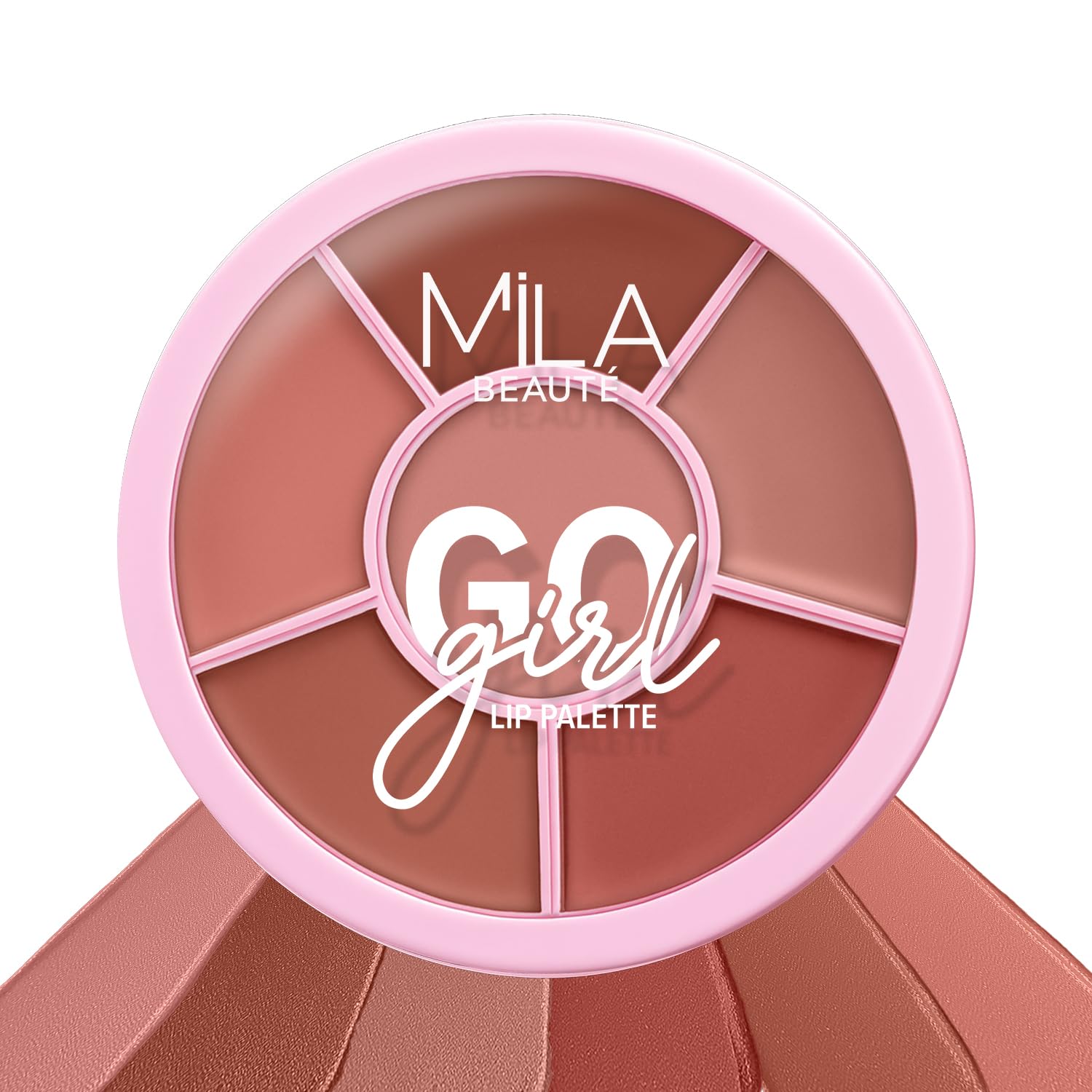 Mila Beaute Go Girl Lip Palette with 6 Pigmented Shades I Creamy Matte Finish I Hydrating Formula of Pomegranate Extract & Hyaluronic Acid I Travel Friendly Lip Palette - SWEARBY NUDES & BROWNS-picture-37