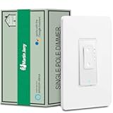 Smart Dimmer Switch by Martin Jerry | White, Supports LED, 2.4G WiFi, Voice Control via Echo & Google Home, a Neutral Wire is Necessary for Installation