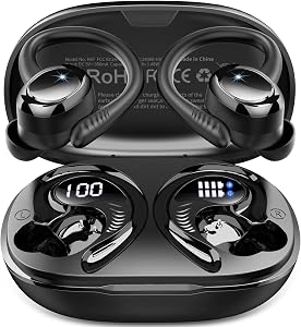 💎 80% MEGA DEAL! Wireless Earbuds Sport, 2026 Bluetooth 5.4 Headphones Running, HiFi Stereo Deep Bass in Ear buds, 50+Hrs ENC Noise Cancelling Earphone with Earhook, USB-C IP-X7 Waterproof Workout Gym for Android iOS