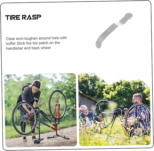 Miniatura 5 de CLISPEED Herramientas de uso de archivos herramientas protectores de neumáticos para el hogar kit de neumáticos de raspador de bicicleta útil parche