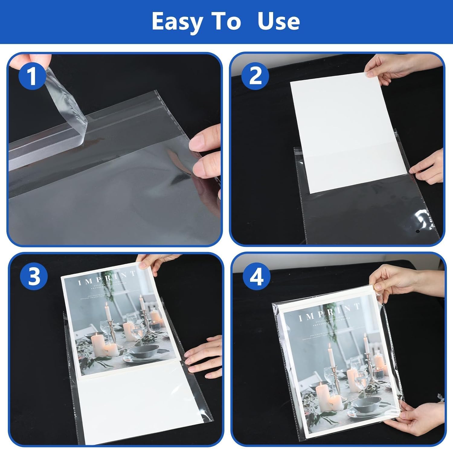 200 Pcs Magazine & Comic Book Protector Sleeves with 200 Backing Boards - Bulk Archival Set, Double Protection for Serious Collectors, Acid-Free Storage (23x30cm)