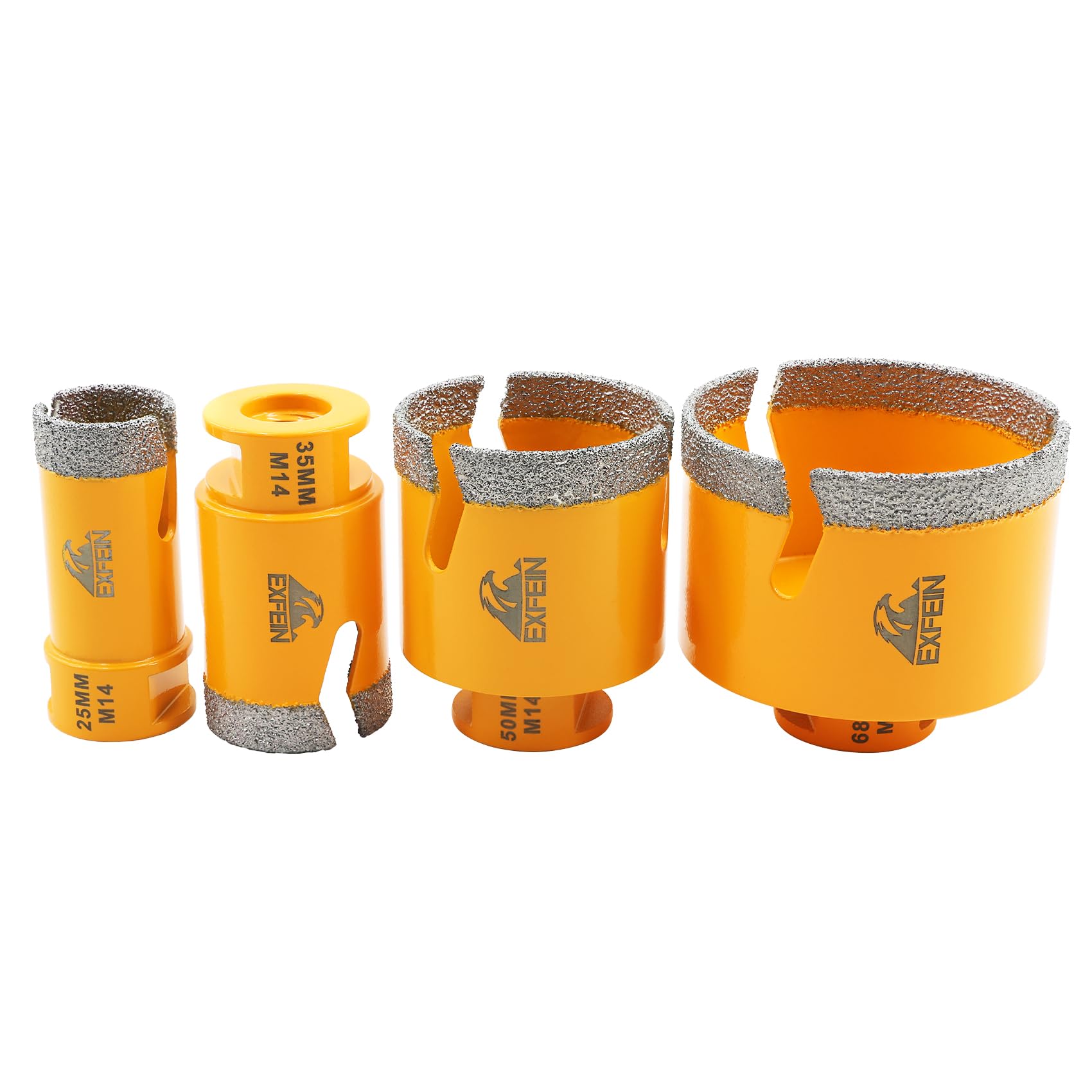 Broca Diamante Porcelanico - 4 piezas (25/35/50/68mm) Corona Diamante Porcelanico para Azulejos Marmol Ceramica