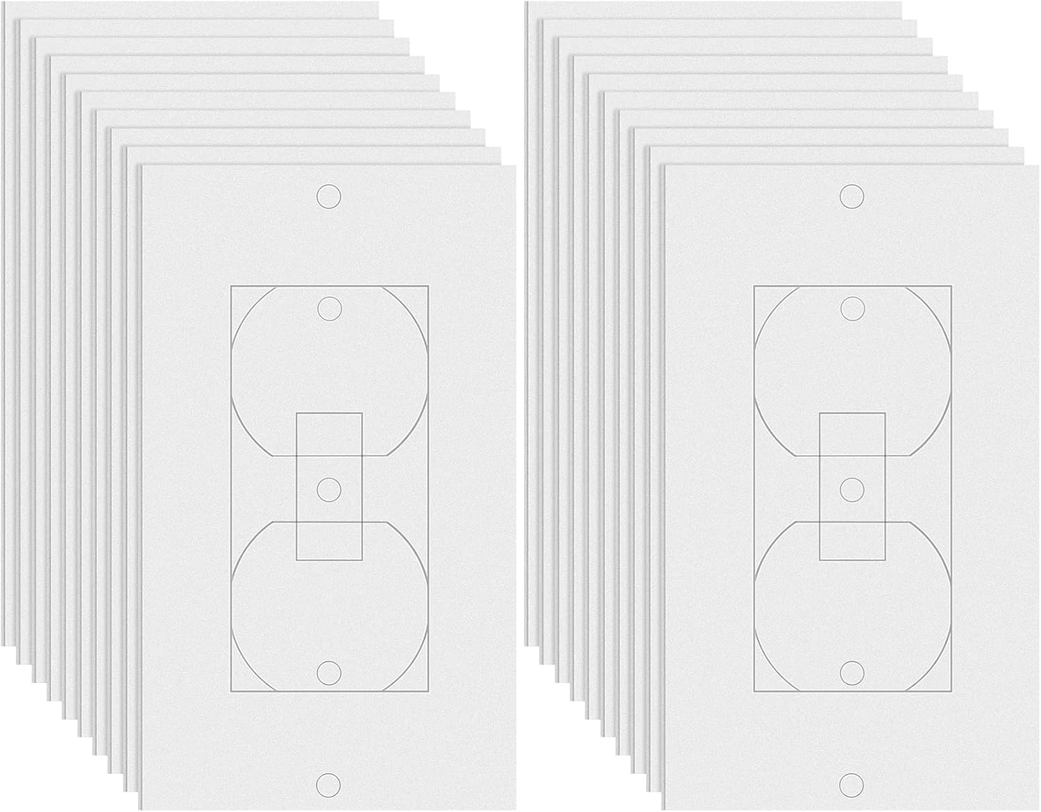 Aodaer 80 Pieces Wall Plate Insulation Gasket Outlet Insulation Pad