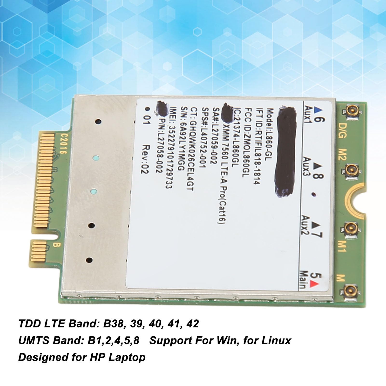 Tarjeta de Red L860 GL de Alta Velocidad 1Gbps DL 150Mbps UL