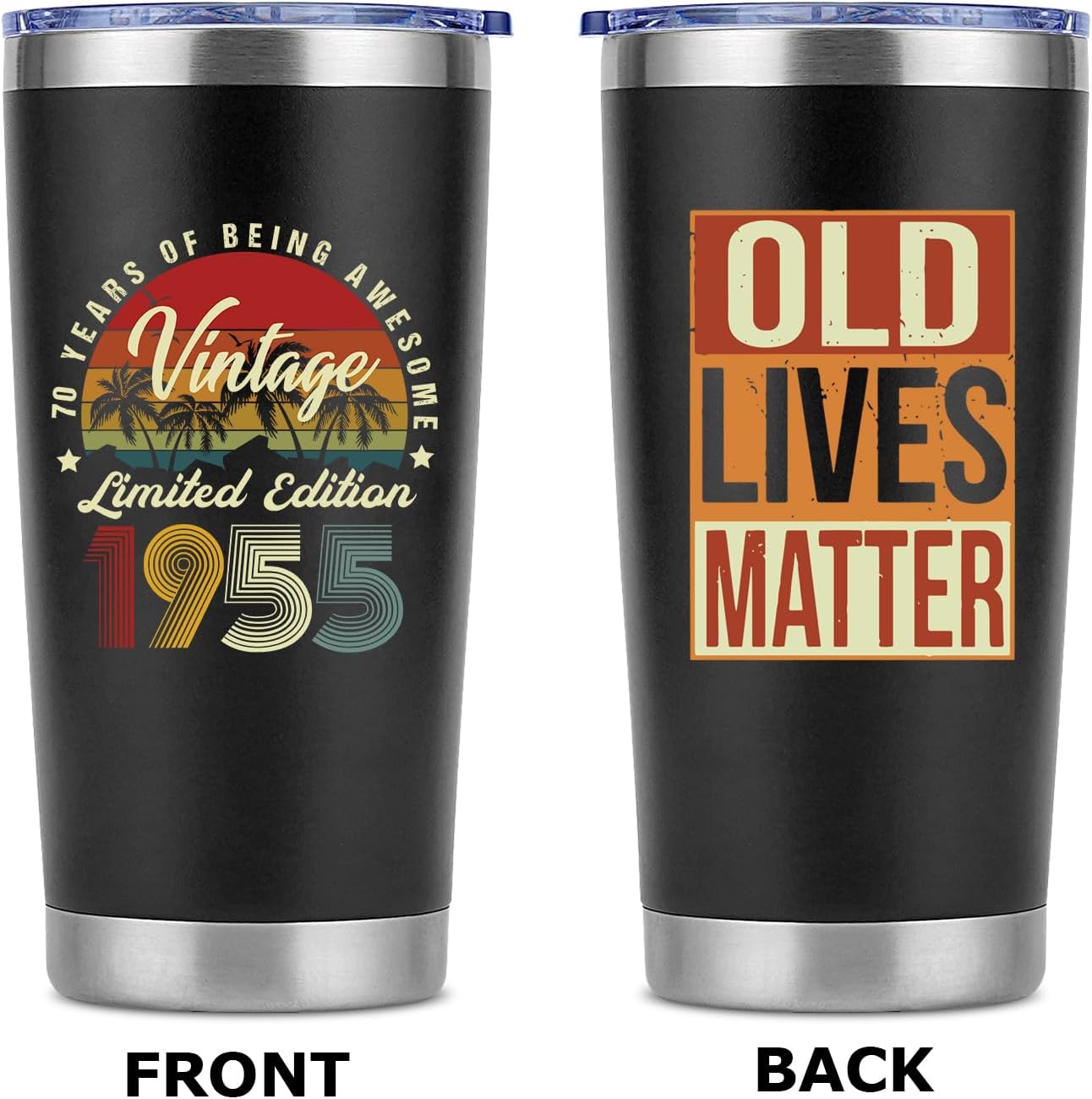 Funny 71th Birthday Gifts for Men Women,71 Year Old Birthday Gifts for Men, 71th Men Birthday Gift Ideas, Gifts for 71 Year Old Man-20 Oz Tumbler - Image 2