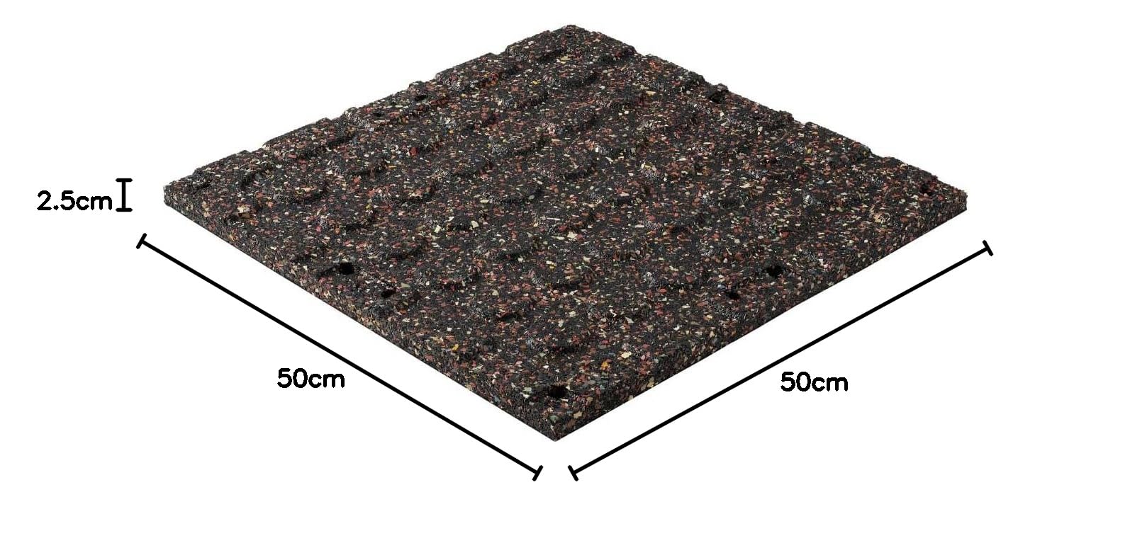 Amazon.co.jp: GYMMAT ゴムマット 50cm×50cm×25mm グレー 4枚セット
