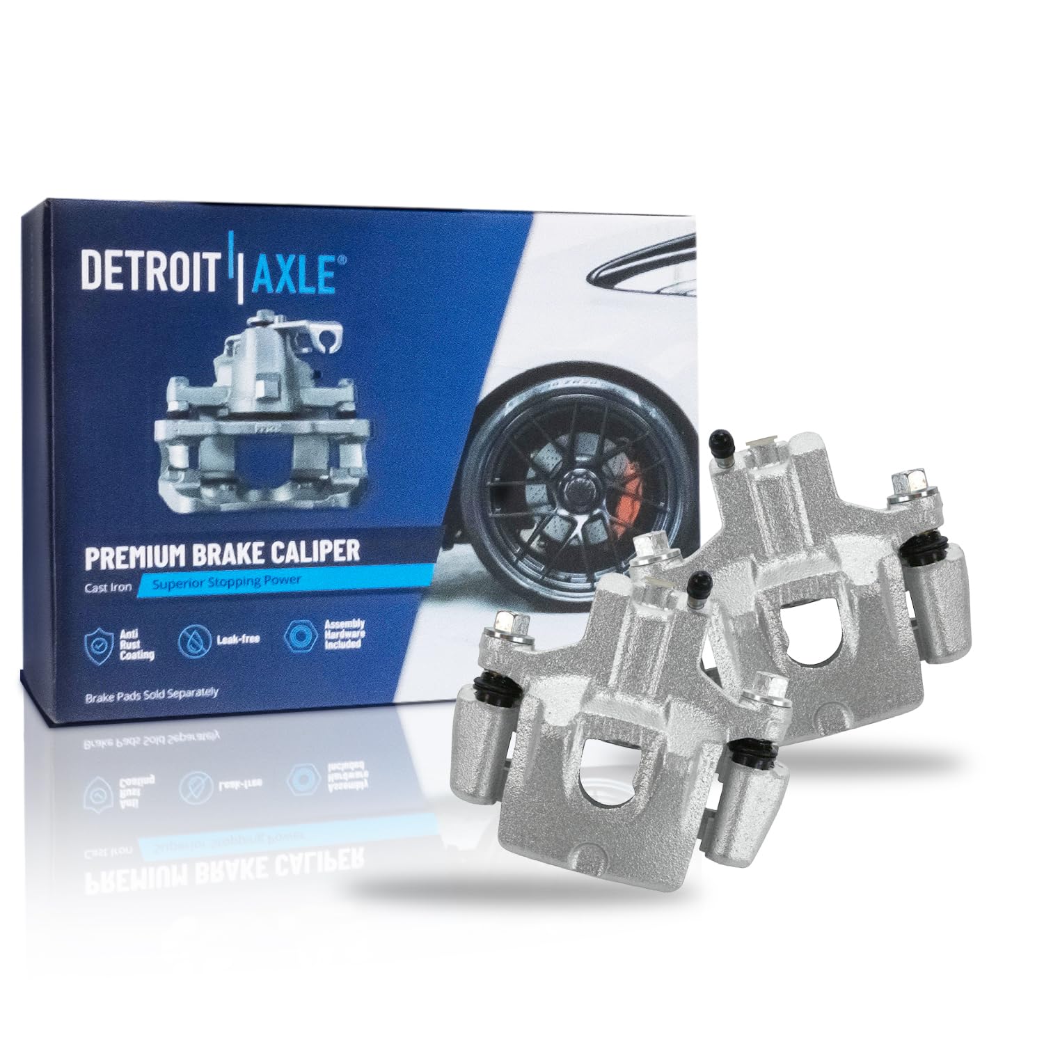 Detroit Axle - Rear Brake Calipers w/Brackets for Toyota Avalon Solara