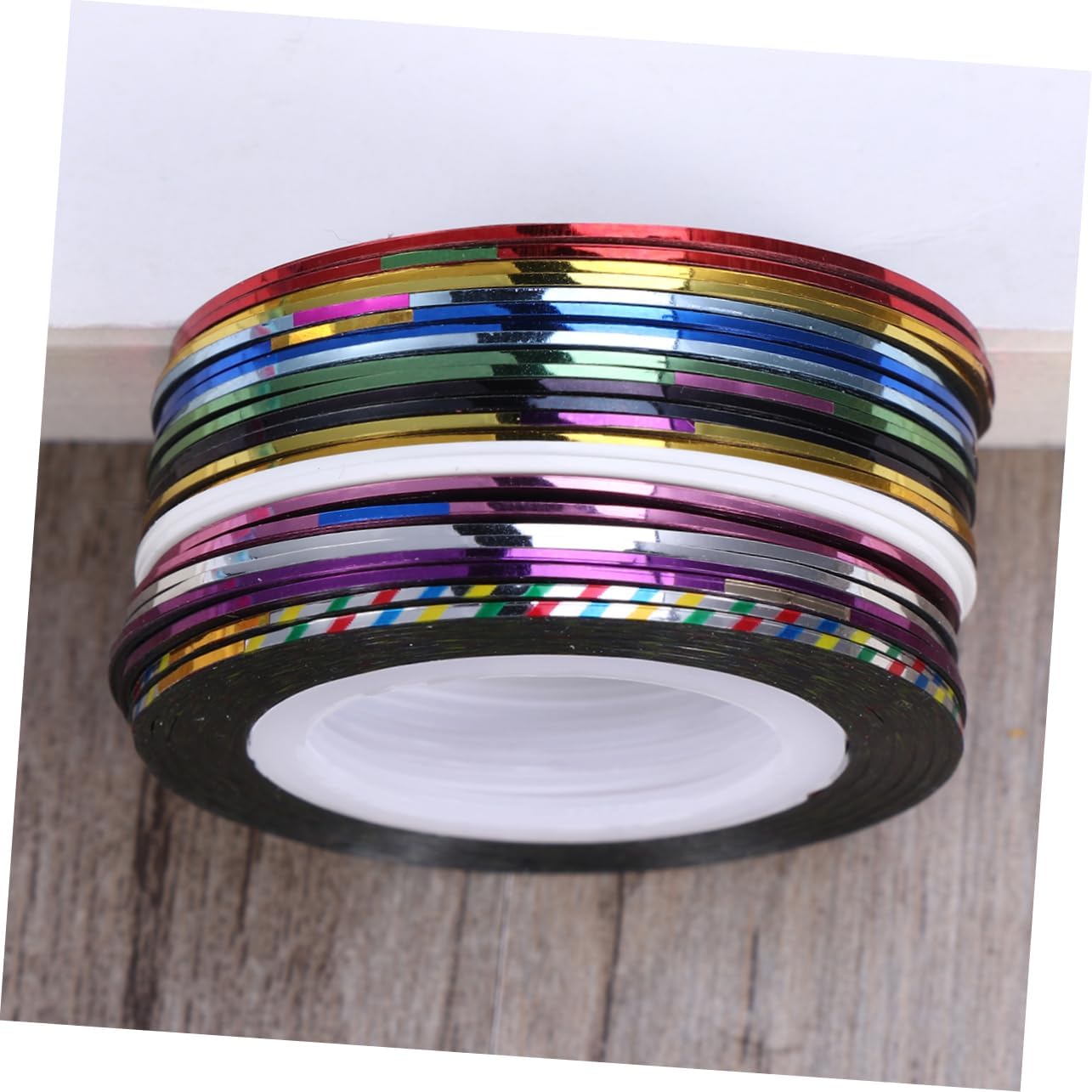 2sets Nail Art Adhesive Tapes Rolls Striping Tapes 12 Colors for Nail Decoration 30rolls*2