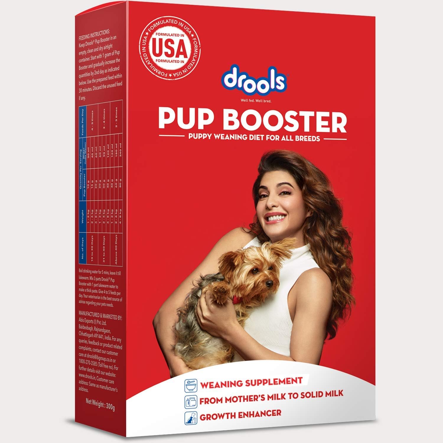 Pup Booster for Dogs Weaning Diet 300g Pack | Chicken Flavour | All Breed Formula | Promotes Growth and Development | Prebiotics and Probiotics