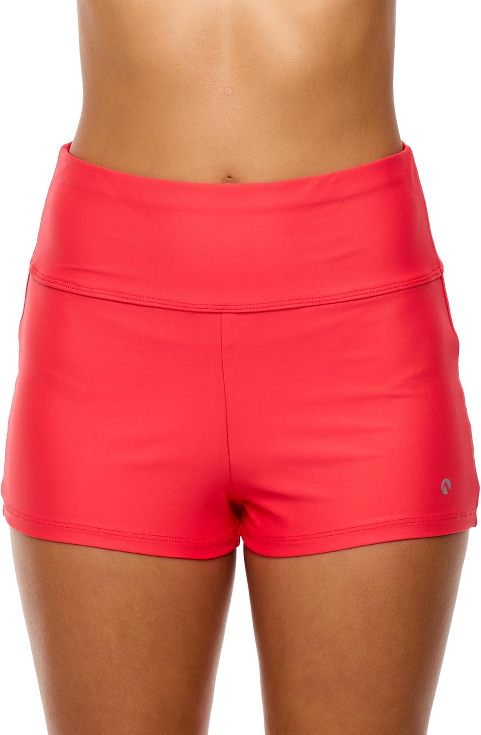 Next by Athena Womens Good Karma High Jump-Start High Waist Short Swimsuit Bottom