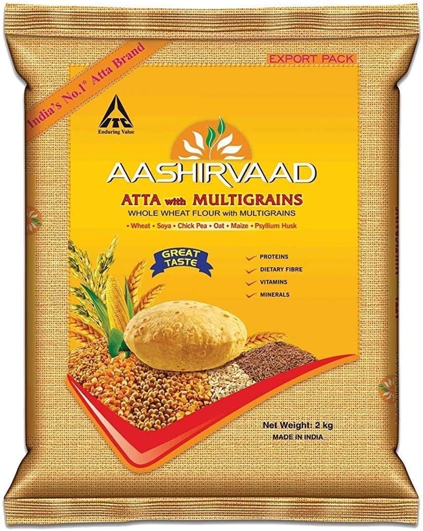 Aashirvaad Multigrain Indian Indian Whole Wheat Flour with MultiGrains