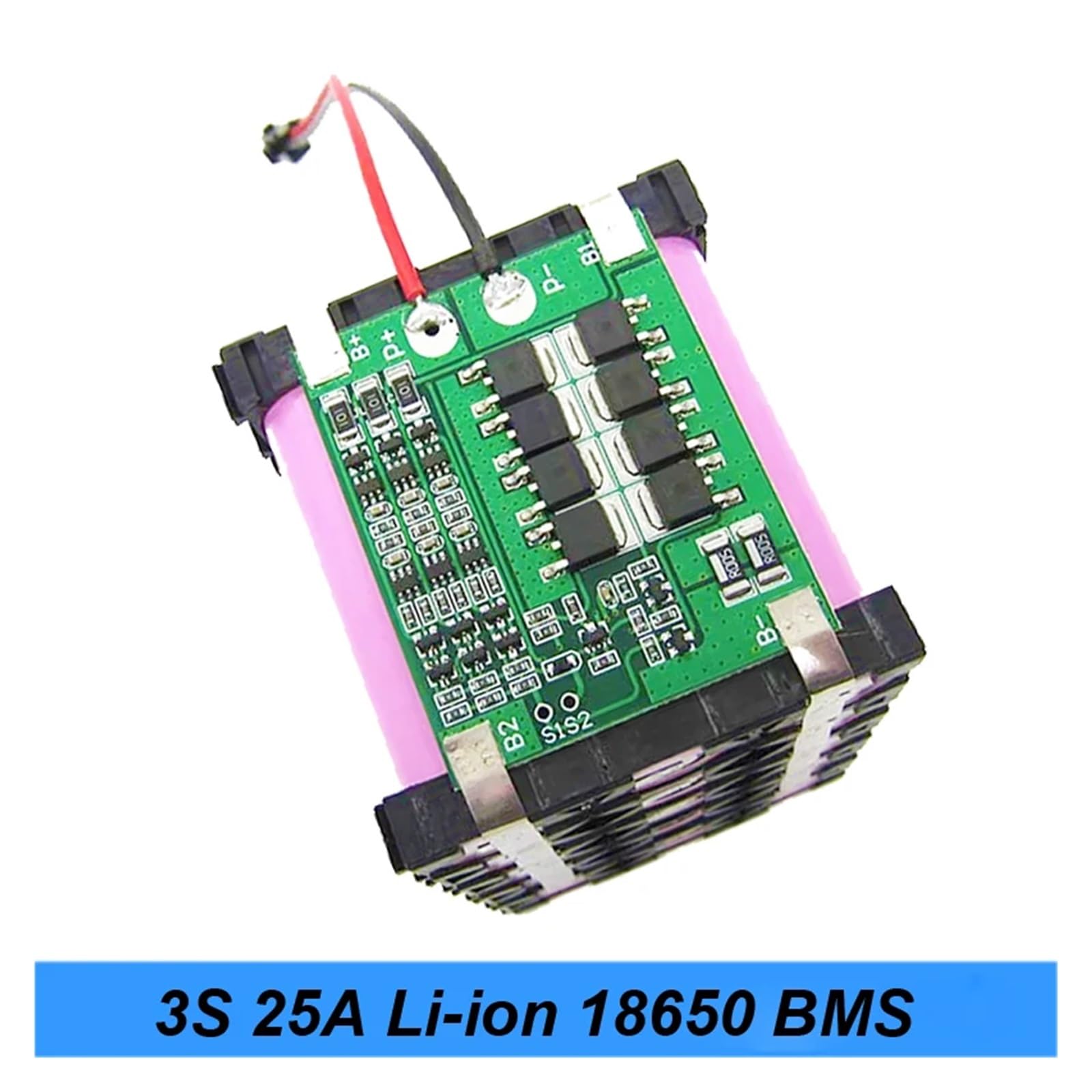 Zarząd BMS, 3S 25A do śrubokręta Li- 18650 BMS PCM tablica zabezpieczająca baterię BMS PCM z balansem do modułu akumulatora litowo-jonowego, Rada Ochrony BMS(20PCS)