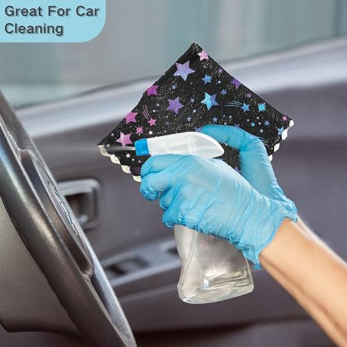 Miniatura 7 de Glitter Star Microfiber Dish Towels for Kitchen Essentials Tea Towel Kitchen Cotton Terry Dish Towels Spring Hand Towels for Kitchen