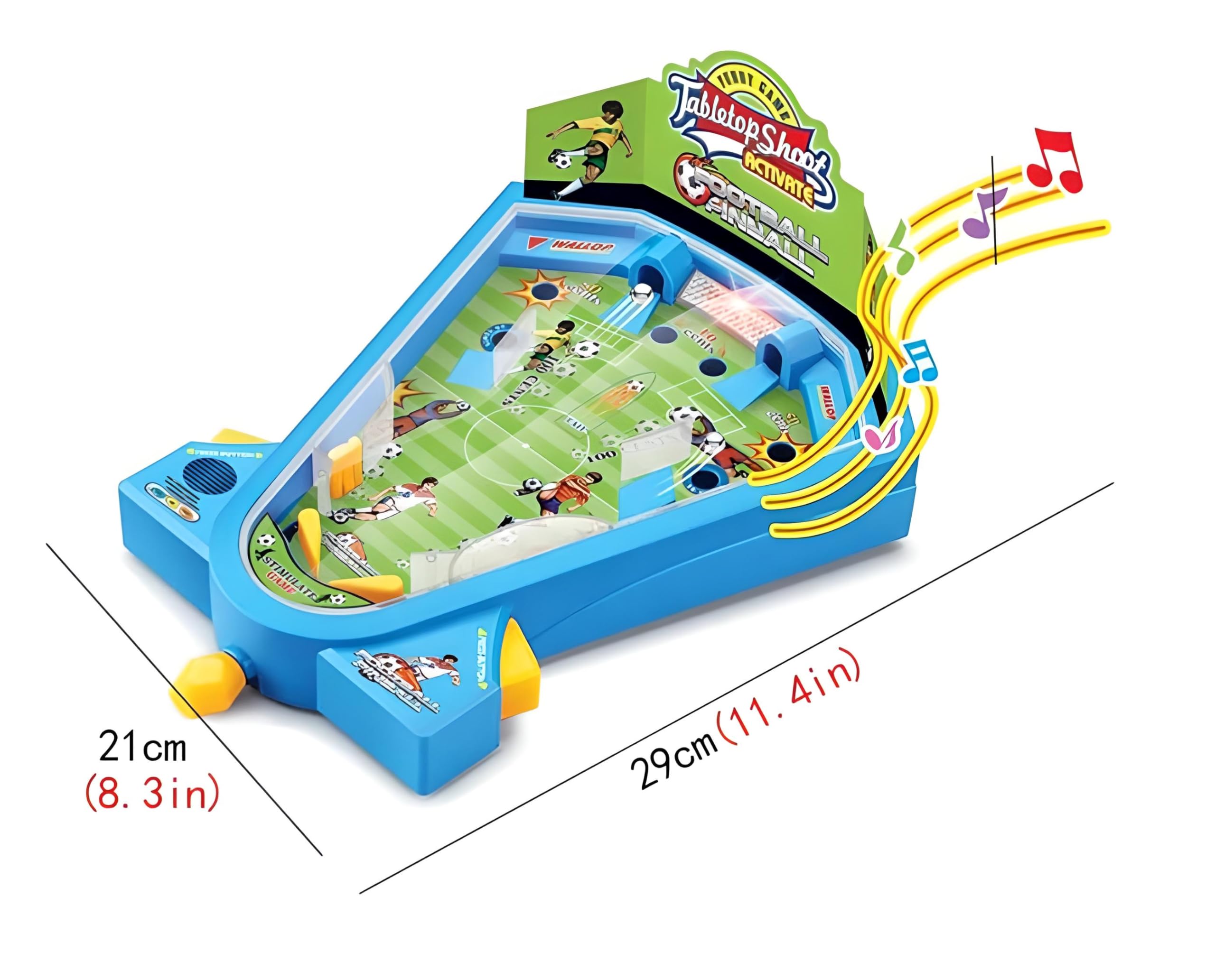 Generico Gioco Calcio Flipper Calcio Soccer da Tavolo Calcetto Gioco Flipper Sport 2 in 1 Football Flipper da Tavolo Gioco Soccer con Luci e Suoni Mini Football da Tavolo Football