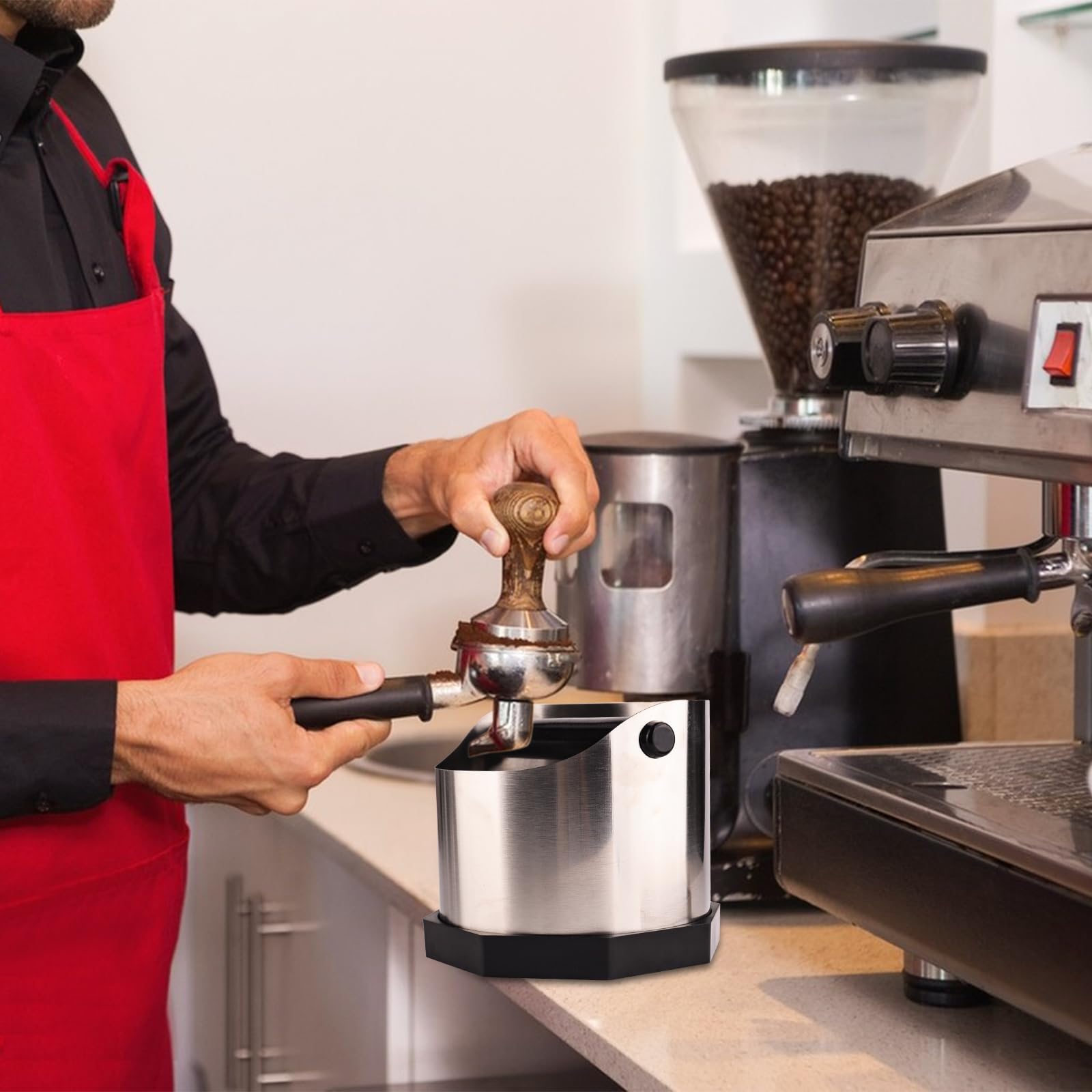 Récipient à Taper Pour Porte-filtre Bac à Marc De Café Boîte