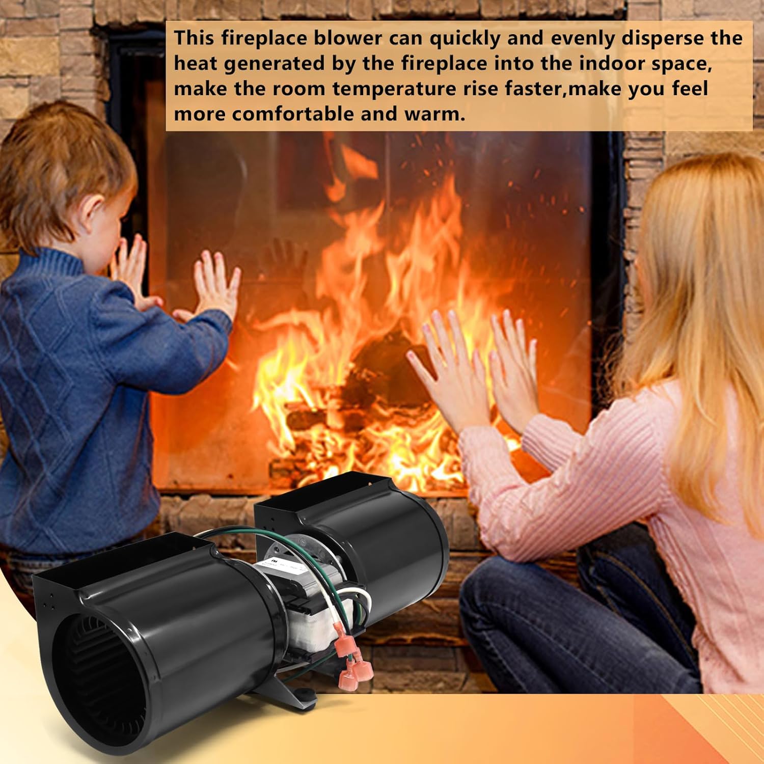 GFK-160 Blower Fan Kit for Heat N Glo,Hearth & Home, Superior,Quadra-Fire, Heatilator, Majestic Fireplace Fan Blower Motor Replacement GFK-160, GFK-160B