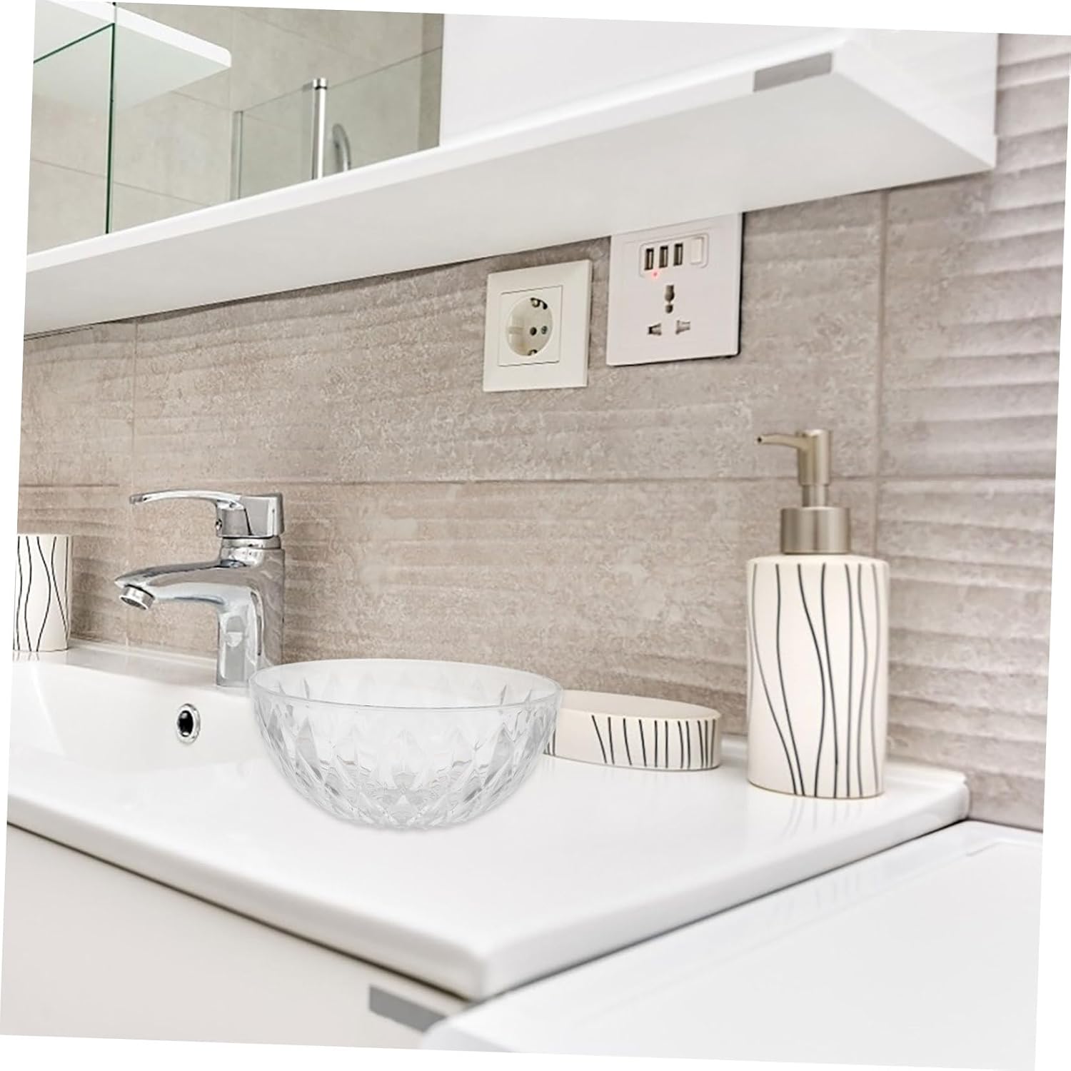 Plastic Wash Basin for Salon Facial Treatments and Makeup Cleaning